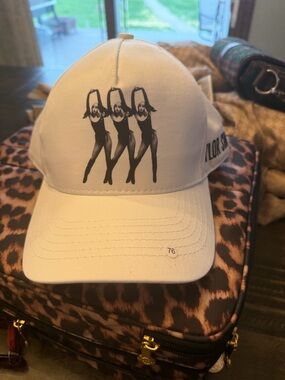 White Graphic Taylor Swift Life of a Showgirl Baseball Cap